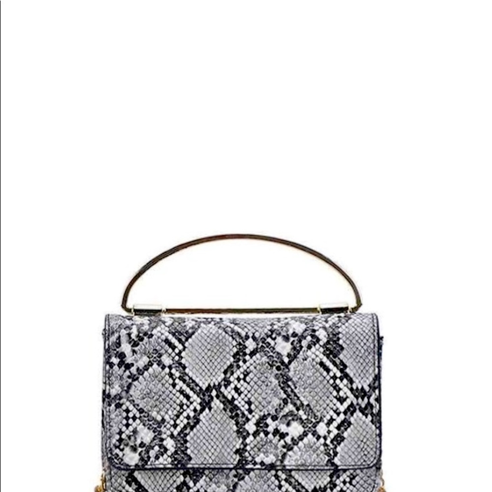Faux Snakeskin Bag